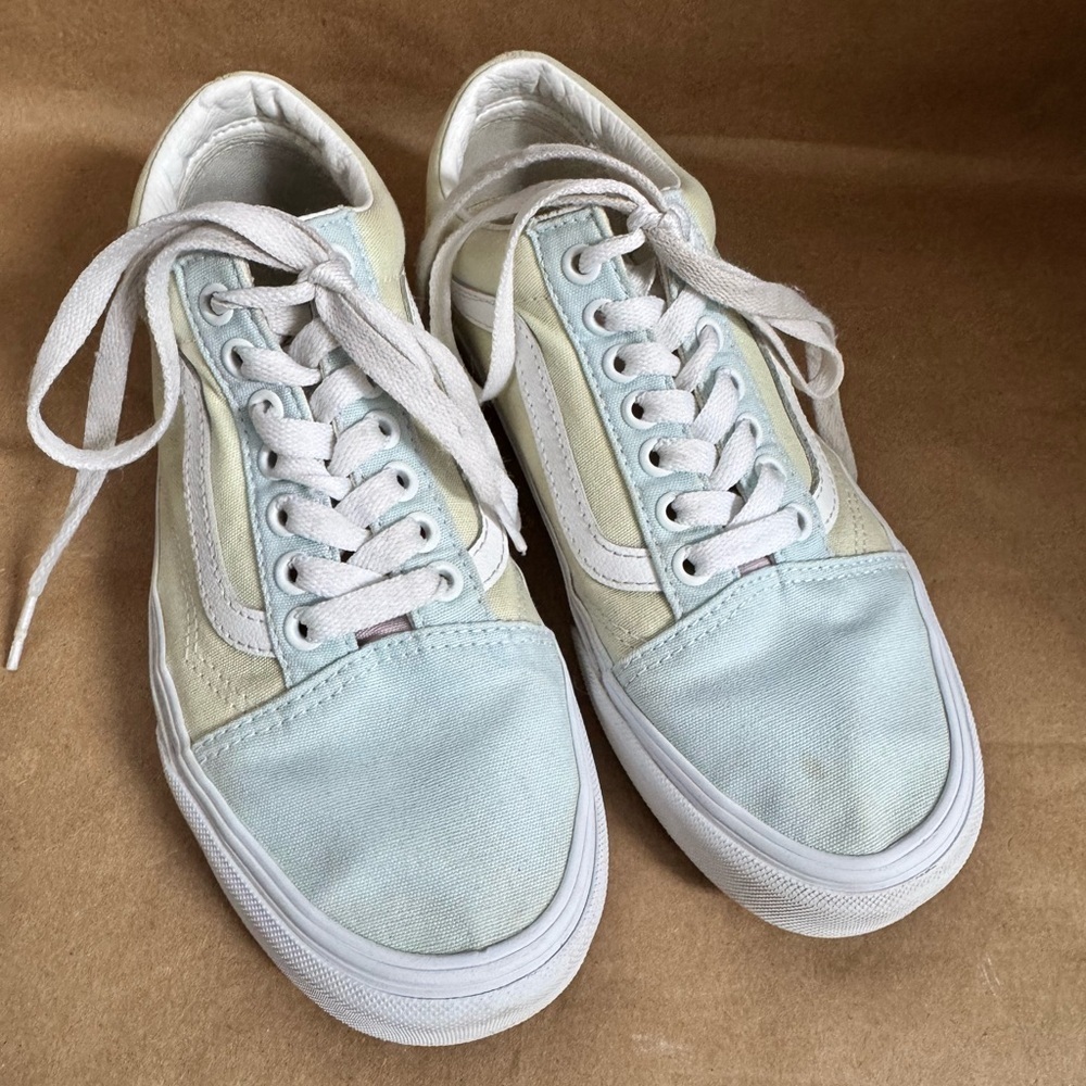 Vans Unisex Old Skool Pastel Block Lowtop Sneakers. Size M6.5/W8